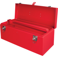 ATB100 Portable Tool Box with Metal Tool Tray, 8-3/4" D x 21" W x 9" H, Red Distribution Élite MP
