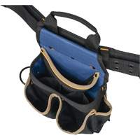 Combin&eacute;s de ceinture &agrave; outils &agrave; 20 pochettes, Polyester, Noir Distribution Élite MP