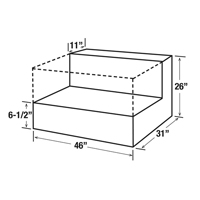 Steel Fuel Transfer Tank, Steel, 85 gal. Capacity, Black Distribution Élite MP