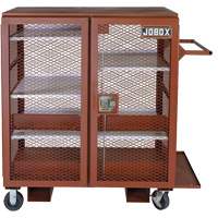 Mobile Mesh Cabinet, Steel, 37 Cubic Feet, Red Distribution Élite MP