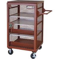 Mobile Mesh Cabinet, Steel, 22 Cubic Feet, Red Distribution Élite MP