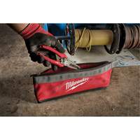 Multi-Size Zipper Pouches - Set of 3, Canvas, 3 Pockets, Black/Red Distribution Élite MP