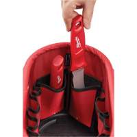 Aerial Utility Oval Bag, Ballistic Nylon, 14 Pockets, Black/Red Distribution Élite MP