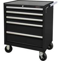 Industrial Tool Cart, 5 Drawers, 27" W x 18-3/4" D x 31-1/2" H, Black Distribution Élite MP