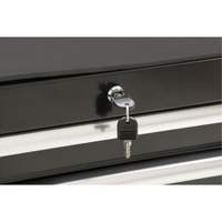 Industrial Tool Cart, 7 Drawers, 27" W x 18-3/4" D x 39" H, Black Distribution Élite MP