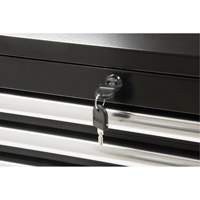 Industrial Tool Chest, 26" W, 4 Drawers, Black Distribution Élite MP