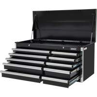Coffre &agrave; outils industriel, 41" la, 10 tiroirs, Noir Distribution Élite MP