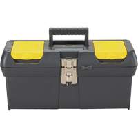 2000 Series Tool Box with Tray, 16" W x 7-1/10" D x 8-1/10" H, Black/Yellow Distribution Élite MP