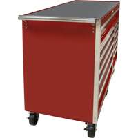 Industrial Tool Cart, 12 Drawers, 56" W x 24-1/2" D x 38-1/8" H, Red Distribution Élite MP