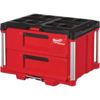 Boîte &agrave; outils avec 2 tiroirs Packout, 16-1/3" x 14-1/3" x 22-1/5", Rouge Distribution Élite MP