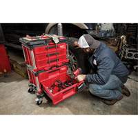 Boîte &agrave; outils avec 3 tiroirs Packout, 16-1/3" x 14-1/3" x 22-1/5", Noir/Rouge Distribution Élite MP
