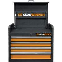 GSX Series Tool Chest, 26" W, 4 Drawers, Black/Orange Distribution Élite MP