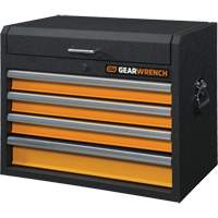 GSX Series Tool Chest, 26" W, 4 Drawers, Black/Orange Distribution Élite MP