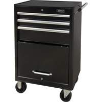 Industrial Tool Cart, 3 Drawers, 29-4/5" W x 21-1/5" D x 38-4/5" H, Black Distribution Élite MP