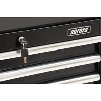 Industrial Tool Cart, 3 Drawers, 29-4/5" W x 21-1/5" D x 38-4/5" H, Black Distribution Élite MP