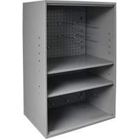 Armoire d'entreposage de produits abrasifs avec panneau perfor&eacute;, Acier, 19-7/8" x 14-1/4" x 32-3/4", Gris Distribution Élite MP
