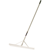 Pro Level Rakes, Aluminum Handle, 36" W, Aluminum Blade, 36 Tines Distribution Élite MP