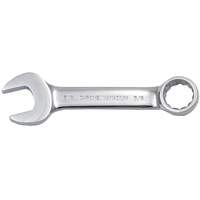 Fully Polished Stubby Combination Wrench, 12 Point, 3/8", Chrome Finish Distribution Élite MP