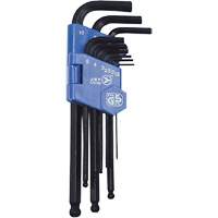 JBHK-9M Ball Nose Hex Key Set, 9 Pcs., Metric Distribution Élite MP