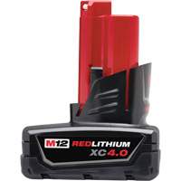 Bloc-piles M12 Redlithium 4.0, Lithium-ion, 12 V, 4 A Distribution Élite MP