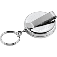 Porte-cl&eacute;s &agrave; d&eacute;vidoir The Original, Chrome, C&acirc;ble 24", Fixation Agrafe de ceinture Distribution Élite MP