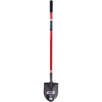 Heavy-Duty Round Point Shovel, Carbon Steel Blade, Fibreglass, Straight Handle Distribution Élite MP