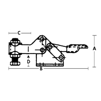 Horizontal Hold-Down Clamps - 205 Series Distribution Élite MP