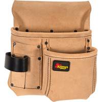 Half Carpenter Apron, Multiple Tool Holder, Leather, 4 Pockets Distribution Élite MP