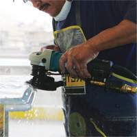 Polisseuse &eacute;lectronique pour pierre, 4" tampon, 7,9 A, 2000-4000 Tr/min &agrave; vide Distribution Élite MP