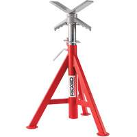 V Head Low Pipe Stand # VJ-98, 51-96 cm Height Adjustment, 12" Max. Pipe Capacity, 2500 lbs. Max. Weight Capacity Distribution Élite MP