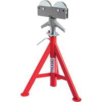 Roller Head Low Pipe Stand #RJ-98, 59-104 cm Height Adjustment, 12" Max. Pipe Capacity, 1000 lbs. Max. Weight Capacity Distribution Élite MP