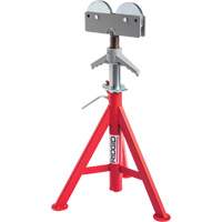 Roller Head Low Pipe Stand #RJ-98, 59-104 cm Height Adjustment, 12" Max. Pipe Capacity, 1000 lbs. Max. Weight Capacity Distribution Élite MP