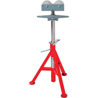 Roller Head  High Pipe Stand #RJ-99, 82-140 cm Height Adjustment, 12" Max. Pipe Capacity, 1000 lbs. Max. Weight Capacity Distribution Élite MP