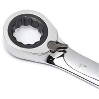 Jeu de cl&eacute;s &agrave; cliquets r&eacute;versibles SAE &agrave; 12 pans et 72 dents avec pochette &agrave; outils enroulable, Combinaison, 7 morceaux, Imp&eacute;rial Distribution Élite MP