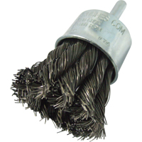 Knotted Wire End Brushes, 1" Dia., 0.014" Wire Dia., 1/4" Shank Distribution Élite MP