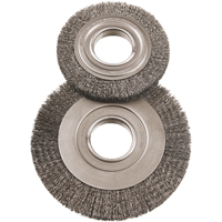 Brosses rotatives grand format 6", 6" dia., Fils 0,014", Arbre 2" Distribution Élite MP