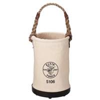 Straight-Wall Bucket, 12" L x 12" W x 15" H, Canvas, Beige Distribution Élite MP