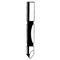 Router Bit - Panel Pilot Bit, 1/4" Dia., 3/4" H, 2-1/4" L, 1/4" Shank Distribution Élite MP