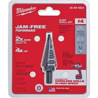 Foret &eacute;tag&eacute; no 4, 3/16" - 7/8", Incr&eacute;ments de 1/16", Acier rapide Distribution Élite MP