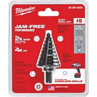 Foret &eacute;tag&eacute; no 5, 1/4" - 1-3/8", Incr&eacute;ments de 1/8", Acier rapide Distribution Élite MP