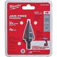 #9 Step Drill Bit, 7/8" - 1-1/8" , High Speed Steel Distribution Élite MP