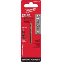 Foret s&eacute;rie courte Thunderbolt, Acier rapide, 1/16", 1-7/8" lo, 7/8" Cannelure, 135° Angle Distribution Élite MP