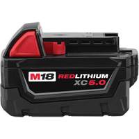 Bloc-piles &agrave; capacit&eacute; &eacute;tendue M18 Redlithium XC5.0 , Lithium-ion, 18 V, 5 A Distribution Élite MP