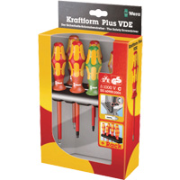 Jeu de tournevis isol&eacute;s 160 i / 168 i /6 VDE, 1000 V, 6 M Distribution Élite MP