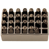 Jeu de lettres pour estampage &agrave; la main, 27 morceaux Distribution Élite MP