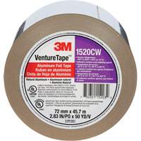 Venture Tape Aluminum Foil Tape, 1.8 mils Thick, 72 mm (3") x 45.7 m (150') Distribution Élite MP
