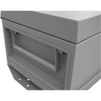 Jobsite Storage Box, 32" x 19" x 17-13/16", Steel, Grey Distribution Élite MP