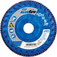 BlueFire R884P Coarse Grit Flap Disc, 5" x 7/8", Type 27, 60 Grit, Zirconia Alumina Distribution Élite MP