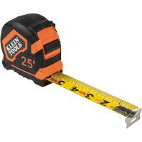 Tape Measure with Belt Clip, 25', 1/16" Graduations Distribution Élite MP