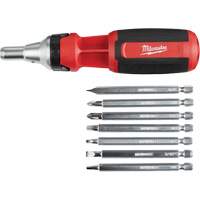 Tournevis &agrave; rochet 9 en 1 avec embouts multiples &agrave; carr&eacute; conducteur, 9-1/10" lo, Prise Coussin&eacute;e Distribution Élite MP